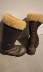 Verkoop Vintage UGG 7 gevlochten Sussex bont gevoerde laarz, Ophalen of Verzenden, Zo goed als nieuw, Bruin