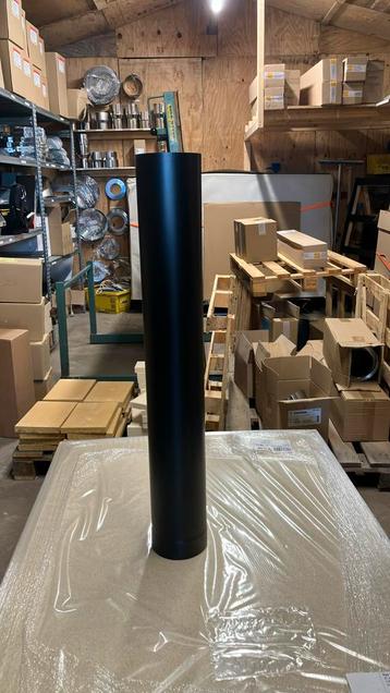 Schuifpijp enkelwandig rvs 150mm prima smooth zwart beschikbaar voor biedingen