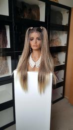 Basic Lace Pruik: Uitgroei / donker blond / lichte punten, Ophalen of Verzenden, Nieuw, Pruik of Haarverlenging