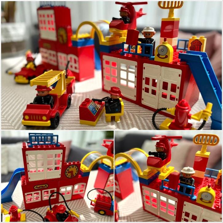 lego duplo grote brandkazerne Vintage, Kinderen en Baby's, Speelgoed | Duplo en Lego, Gebruikt, Duplo, Complete set, Ophalen of Verzenden