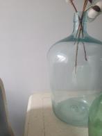 Grote zeer oude blauw glazen gistfles uit het Ertsgebergte, Ophalen of Verzenden