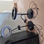 2x ring light with phone holder., Ophalen of Verzenden, Zo goed als nieuw, Minder dan 50 cm