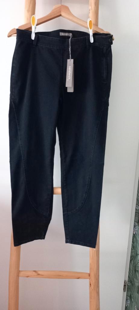 NIEUW SANDWICH PANTALON JEANS DONKERBLAUW MT 38, Kleding | Dames, Broeken en Pantalons, Nieuw, Maat 38/40 (M), Blauw, Lang, Ophalen of Verzenden
