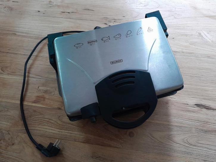 Groot Tosti-ijzer, Witgoed en Apparatuur, Contactgrills, Gebruikt, Uitneembare platen, Vaatmachinebestendige platen, Ophalen of Verzenden
