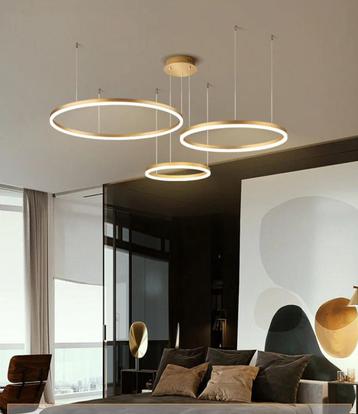 Gouden led ring plafondlamp beschikbaar voor biedingen