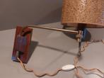 Vintage Teak Houten Wandlamp Jaren 50, Antiek en Kunst, Ophalen of Verzenden