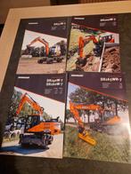 Doosan Graafmachine folders - DX57W-7, DX100W-7, DX140W-7,, Ophalen of Verzenden, Zo goed als nieuw, Doosan