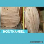 mooie EIKEN TAFELBLADDEN ovaal | rond, Ophalen of Verzenden, Nieuw, Hout, Minder dan 100 cm