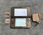 New Nintendo 3DS XL + 2 games, Spelcomputers en Games, Spelcomputers | Nintendo 2DS en 3DS, Zwart, 3DS XL, Ophalen of Verzenden