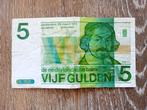 Origineel 5 Gulden Biljet - Vondel II uitgegeven in 1973, Postzegels en Munten, Bankbiljetten | Nederland, Verzenden, 5 gulden