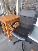 Trolley & bureaustoel voor oud ijzer, Ophalen, Gebruikt, Zwart, Bureaustoel