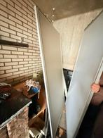 Schuifdeur , spiegel en houtkleur , softclose., Doe-het-zelf en Verbouw, Deuren en Horren, Ophalen, Schuifdeur, Hout, Binnendeur