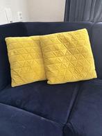 Kussens, Huis en Inrichting, Ophalen of Verzenden, Zo goed als nieuw, Geel, Vierkant