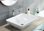 Luxe hoge wastafelkraan, chroom, eenknopsbediening Jasmin, Verzenden, Nieuw, Chroom, Kraan