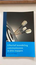 Effectief mondeling communiceren in drie stappen, Verzenden, Sociale wetenschap, Darwin Frieser, Zo goed als nieuw