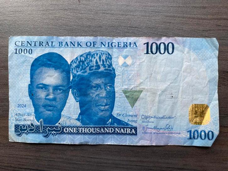 1000 Naira Nigeria 2024 Bankbiljet p-W49, Postzegels en Munten, Bankbiljetten | Afrika, Los biljet, Nigeria, Ophalen of Verzenden