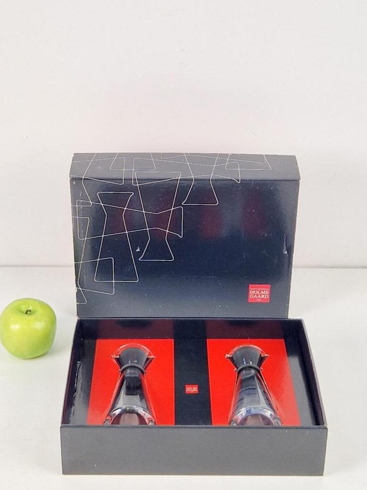 Vintage olie en azijn stel holmegaard design denmark ‘90, Huis en Inrichting, Keuken | Servies, Nieuw, Glas of Glazen, Overige stijlen