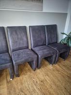 Set van 6 eetkamerstoelen, Huis en Inrichting, Stoelen, Strak, Gebruikt, Bruin, Leer