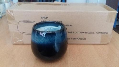 6 x Geurkaarsen geur COTTON NIGHTS 230gr in keramiek potje, Huis en Inrichting, Woonaccessoires | Kandelaars en Kaarsen, Nieuw