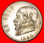 Ⰶ EAGLE (1970-1983): MEXICO 1 PESO 1980 MORELOS (1765-1815)!, Postzegels en Munten, Verzenden, Noord-Amerika, Losse munt