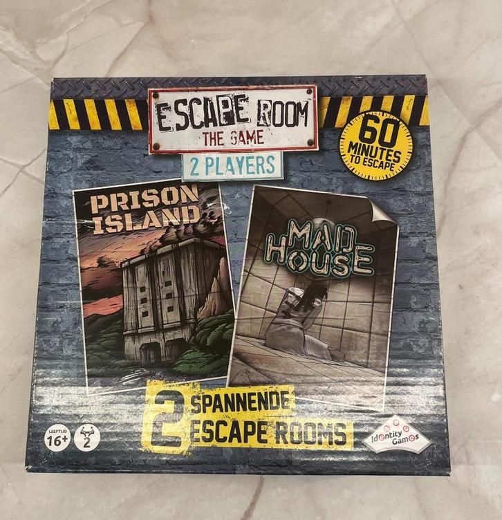 Escape room the game | Prison island en Mad house | Nieuw, Hobby en Vrije tijd, Gezelschapsspellen | Bordspellen, Nieuw, Een of twee spelers