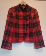 Rood/Zwarte/goud  Blazer met Fluweel - Zo Goed Als Nieuw!, Kleding | Dames, Jasjes, Kostuums en Pakken, Ophalen of Verzenden, Jasje