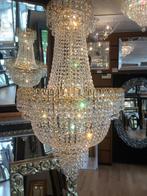 Zakkroonluchter goud/zilver Kroonluchter-winkel 60 cm, Verzenden, Nieuw
