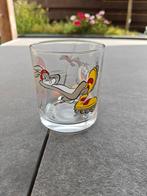 Glazen looney tunes penotti, Ophalen of Verzenden, Zo goed als nieuw, Frisdrankglas