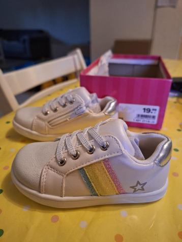 Meisjesschoenen cupcake couture wit glitter regenboog maat 2 beschikbaar voor biedingen