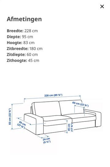 Kivik 3 zits bank IKEA taupe - GRATIS - afbeelding 4