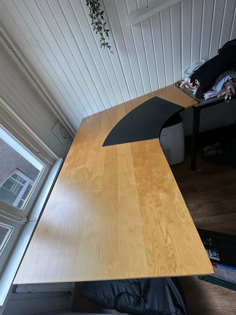 IKEA Galant Hoekbureau - In hoogte verstelbaar, Huis en Inrichting, Bureaus, Ophalen, In hoogte verstelbaar, Gebruikt