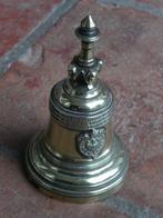 19e eeuwse altaarbel kerkbel bel belletje met tekst, Ophalen of Verzenden