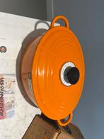 Le Creuset Ovale Braadpan 30 cm Volcanic Flame/Potiron, Huis en Inrichting, Keuken | Potten en Pannen, Gietijzer, Nieuw, Ophalen of Verzenden