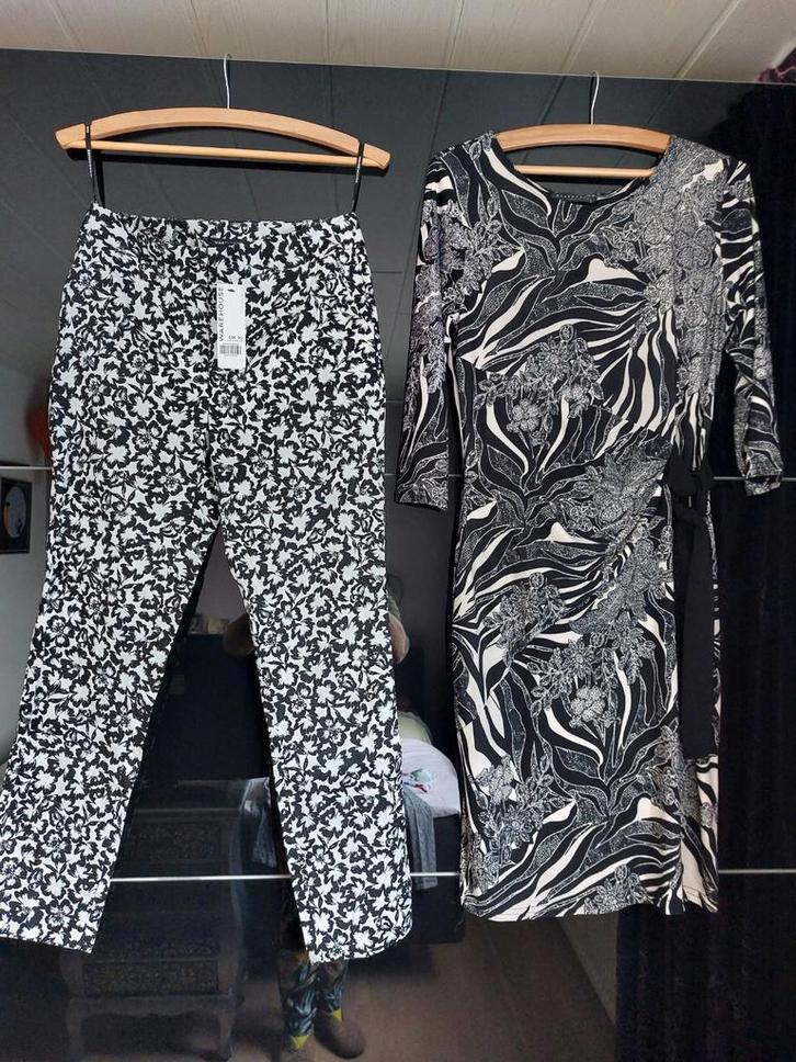 8x MERKKLEDING van JUFFROUW JANSEN, MAISON SCOTCH RIVERWOODS, Kleding | Dames, Jurken, Zo goed als nieuw, Maat 38/40 (M), Zwart