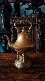 Zeldzame Kantelbare theepot- koper en brons, Antiek en Kunst, Ophalen of Verzenden