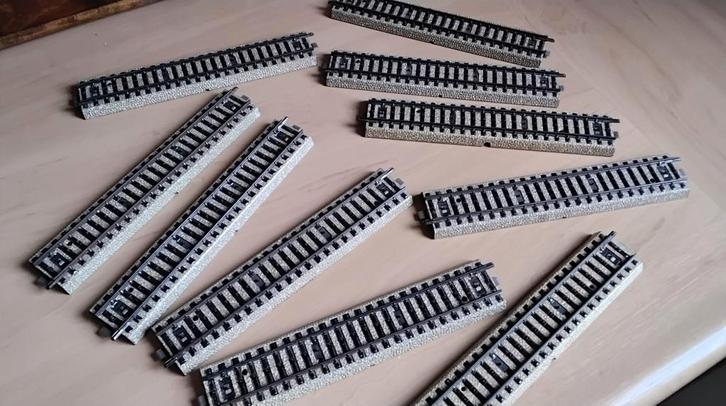 5106 rechte marklin rails  prijs 0,40. GROOT AANBOD, Hobby en Vrije tijd, Modeltreinen | H0, Gebruikt, Rails, Wisselstroom, Märklin