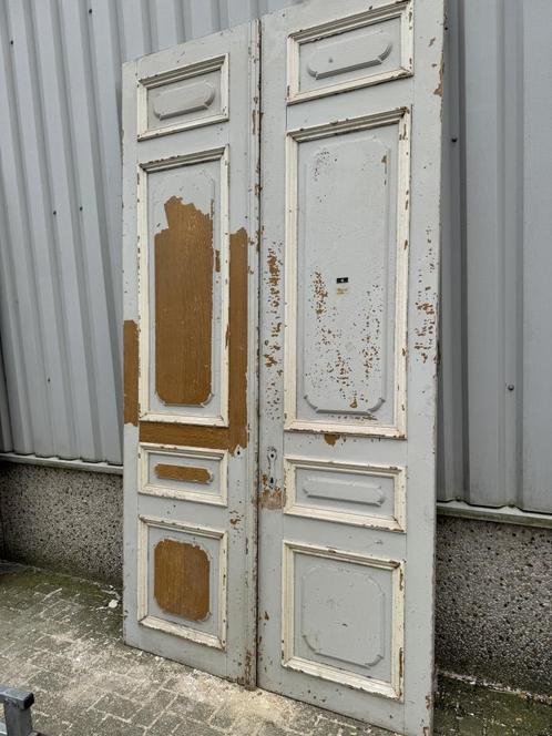 Zeer fraaie antieke zware opendslaande deuren uit 1860, Doe-het-zelf en Verbouw, Deuren en Horren, Gebruikt, Binnendeur, 215 cm of meer
