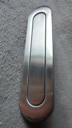 TOPSTAAT Ovale RVS briefplaat, brievenbusklep met veer, Ophalen of Verzenden, Zo goed als nieuw, Rvs, Brievenbusklep