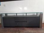 TV Kast met Glazen Plaat - Modern Design, Huis en Inrichting, Ophalen, Gebruikt, 100 tot 150 cm, Minder dan 100 cm