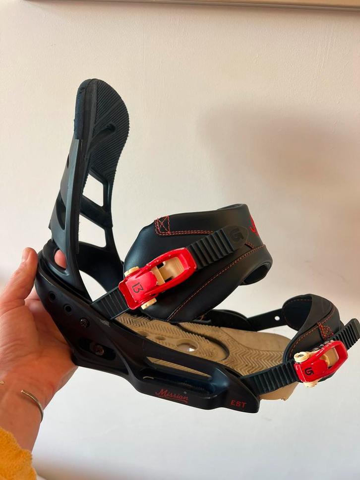 Burton Mission snowboard bindingen, Sport en Fitness, Snowboarden, Gebruikt, Bindingen, Ophalen of Verzenden