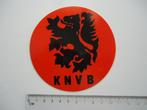 sticker oud KNVB 1980 Leeuw logo voetbal vintage nederland, Verzamelen, Ophalen of Verzenden, Zo goed als nieuw, Bedrijf of Vereniging