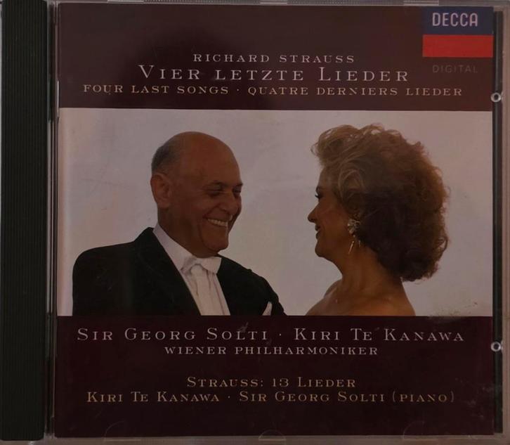 Strauss: Vier Letzte Lieder - Kiri Te Kanawa, Solti - CD, Cd's en Dvd's, Cd's | Klassiek, Zo goed als nieuw, Vocaal, Romantiek