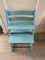 Stokke Tripp Trapp Stoel licht blauw nieuw model, Ophalen, Gebruikt, Meegroeistoel