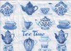 Servetten - blauw/wit, Delfs blauw, Oud Hollands, Hobby en Vrije tijd, Ophalen of Verzenden, Nieuw, Materiaal