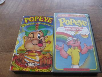 2 films van Popeye ( VHS ) beschikbaar voor biedingen