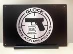 Glock Pistols metalen reclamebord (Old Look), Verzamelen, Nieuw, Reclamebord, Ophalen of Verzenden