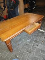 Salon en hoektafel. Gratis af te halen, Huis en Inrichting, Tafels | Salontafels, Ophalen, Gebruikt, 100 tot 150 cm, Eikenhout