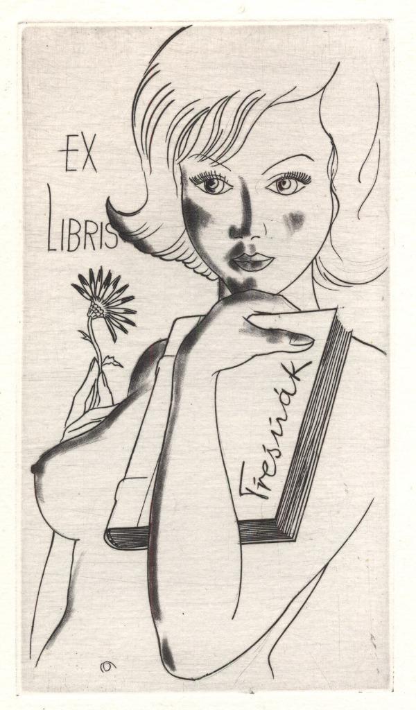 1214 Ex Libris Duitsland : Fritz Kühn, z.j., Antiek en Kunst, Kunst | Etsen en Gravures, Verzenden