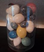 Partij stenen eieren inclusief vaas, Ophalen, Zo goed als nieuw