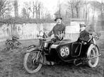 AJS with side car factory racer Fenton 1921 Paris - Nice mot, Verzenden, Foto, Nieuw, Voor 1940